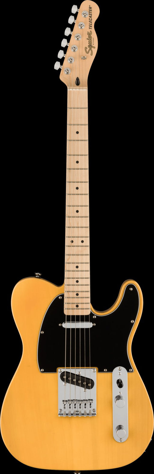 Squier Affinity Series Telecaster Maple Fingerboard Black Pickguard Butterscotch Blonde