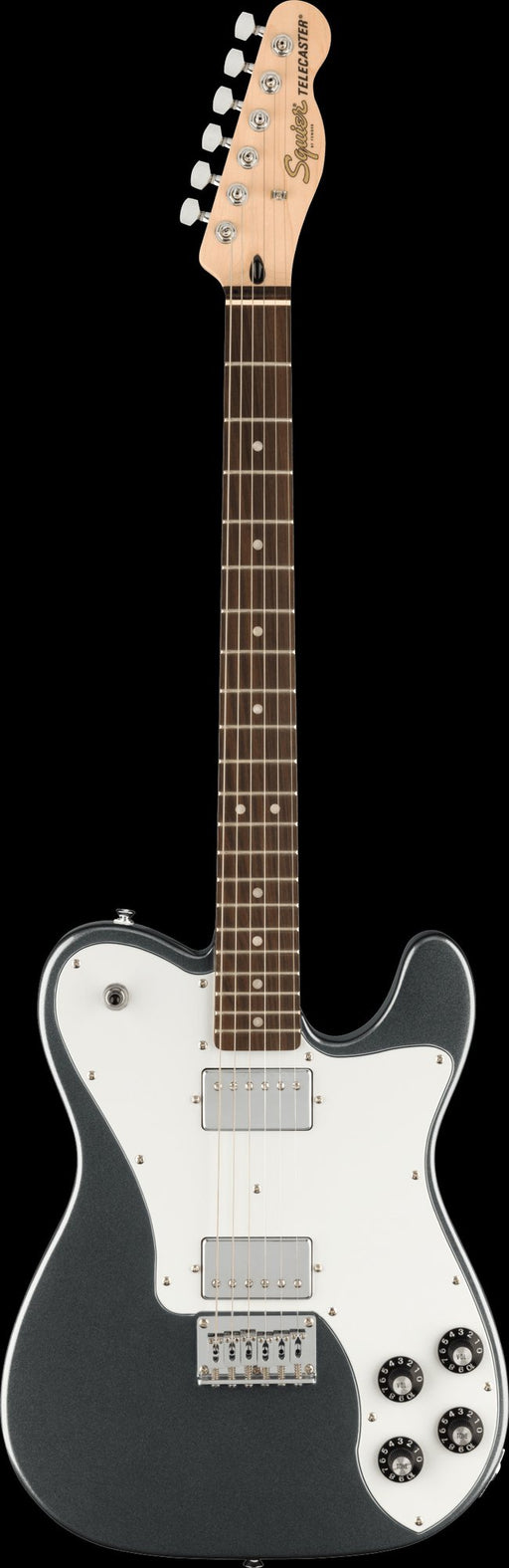 Squier Affinity Series Telecaster Deluxe Laurel Fingerboard White Pickguard Charcoal Frost Metallic