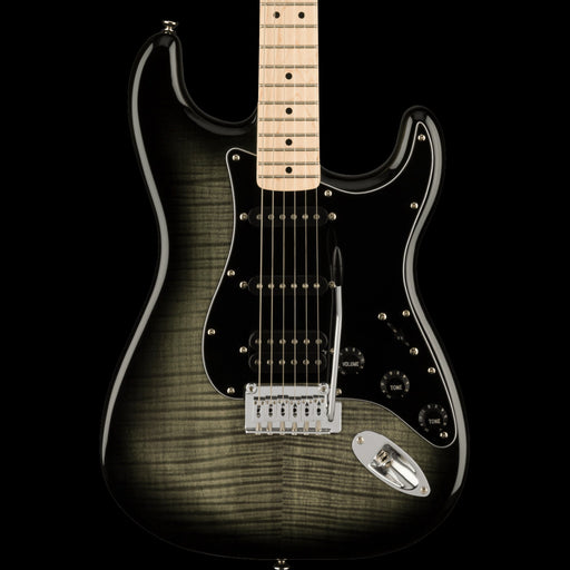 Squier Affinity Series Stratocaster FMT HSS Maple Fingerboard Black Pickguard Black Burst