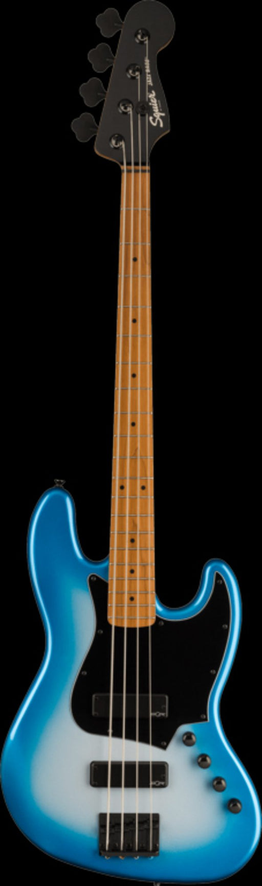 Squier Contemporary Active Jazz Bass® HH, Roasted Maple Fingerboard, Black Pickguard, Sky Burst Metallic Bass Guitars