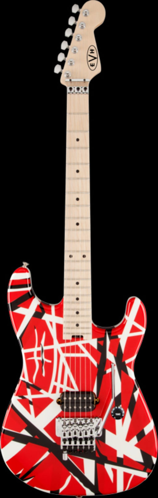 EVH Striped Series Red with Black Stripes Electric Guitar