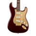 Squier 40th Anniversary Stratocaster®, Gold Edition, Laurel Fingerboard, Gold Anodized Pickguard, Ruby Red Metallic Electric Guitars