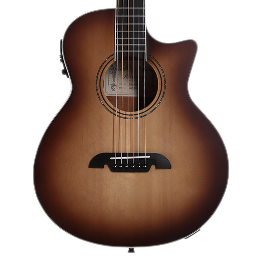 Alvarez Artist LJ2CESHB Little Jumbo Travel Acoustic Electric Shadowburst Guitar with Deluxe Gig Bag