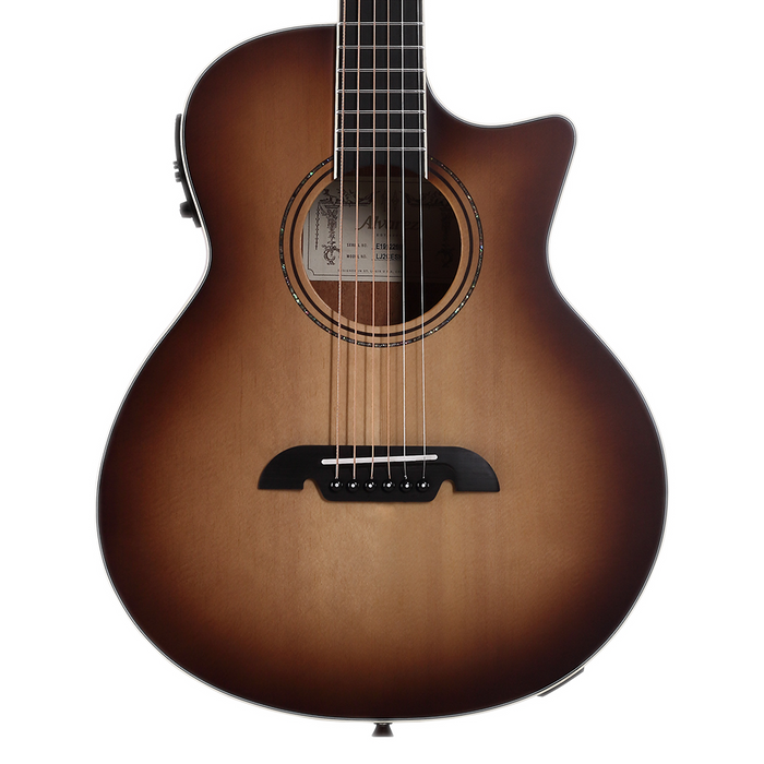 Alvarez Artist LJ2CESHB Little Jumbo Travel Acoustic Electric Shadowburst Guitar with Deluxe Gig Bag