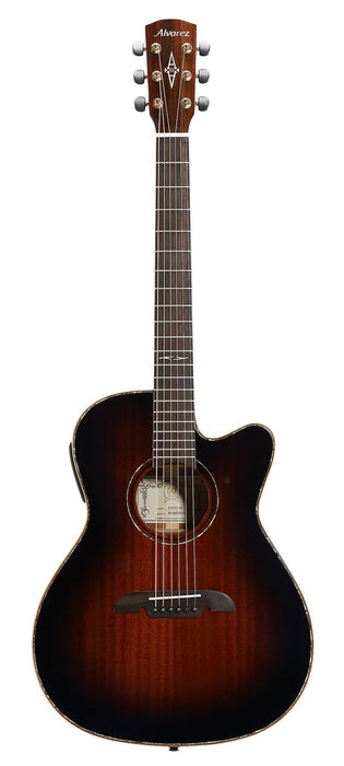 Alvarez Masterworks MFA-66CE-SHB OM/Folk Size Acoustic/Electric Guitar Shadowburst