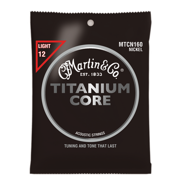 Martin MTCN160 Titanium Core Light Nickel Acoustic Guitar Strings