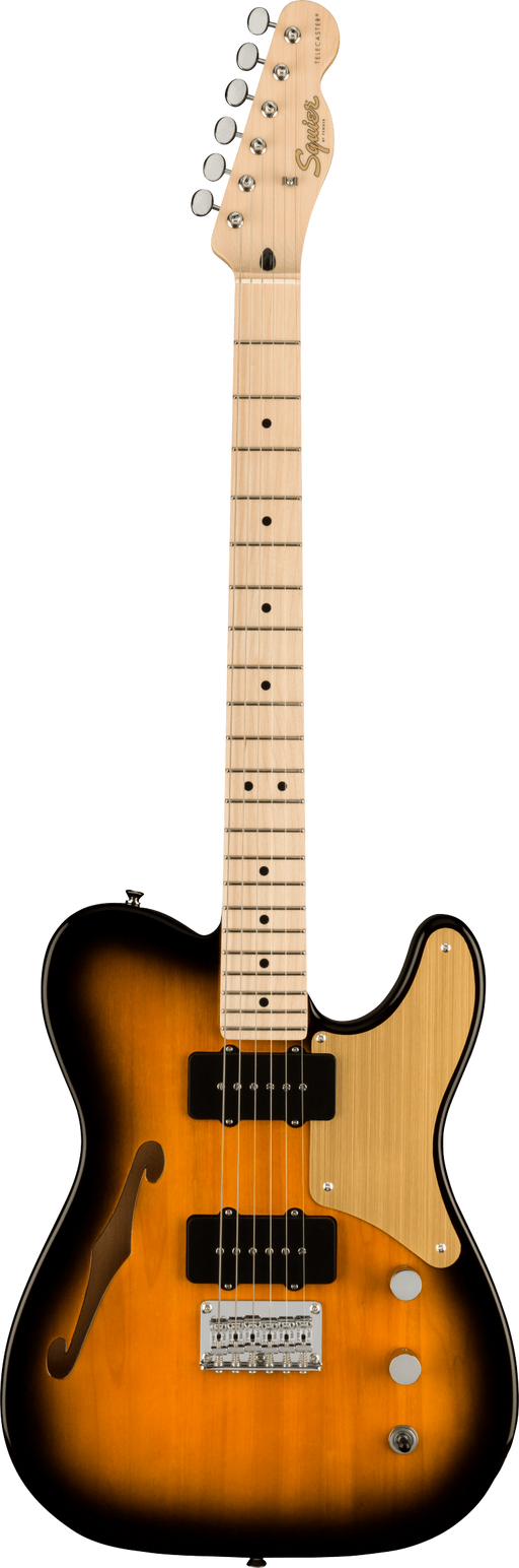 Squier Paranormal Cabronita Telecaster Thinline Maple Fingerboard Gold Anodized Pickguard 2-Color Sunburst