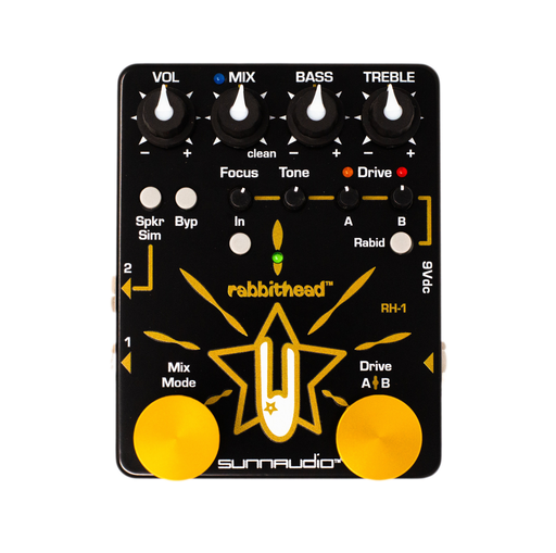 Sunnaudio RH-1 Rabbithead Preamp Overdrive Effect Pedal