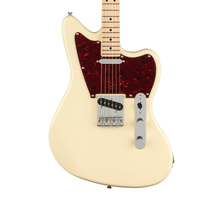 Squier Paranormal Offset Telecaster Maple Fingerboard Tortoiseshell Pickguard Olympic White