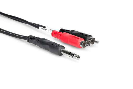 Hosa TRS-202  STEREO Y-1/4 TO RCA- 6.6FT Cable