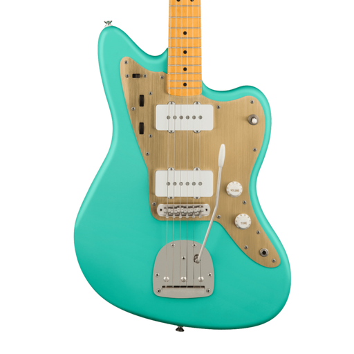 Squier 40th Anniversary Jazzmaster®, Vintage Edition, Maple Fingerboard, Gold Anodized Pickguard, Satin Seafoam Green Electric Guitars