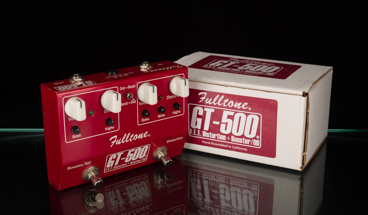 Used Fulltone GT-500 Dual Overdrive/Distortion Guitar Effect Pedal With Box