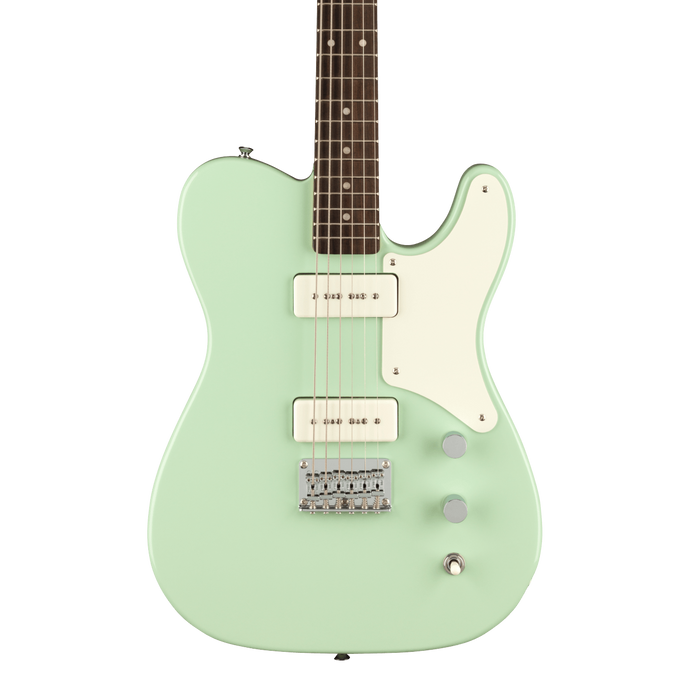 Squier Paranormal Baritone Cabronita Telecaster Parchment Guard Surf Green