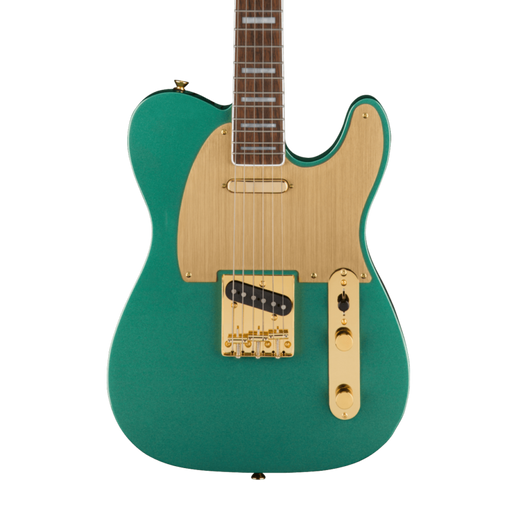 Squier 40th Anniversary Telecaster®, Gold Edition, Laurel Fingerboard, Gold Anodized Pickguard, Sherwood Green Metallic Electric Guitars