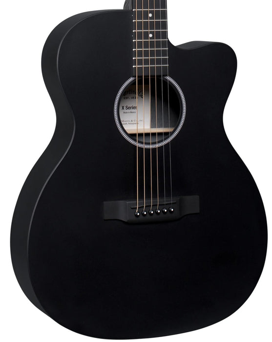 Martin OMC-X1E Black Acoustic Electric Guitar With Bag