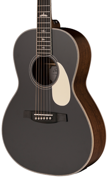 PRS SE Parlor P20 Acoustic Guitar - Black Satin Top