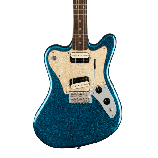 Squier Paranormal Super-Sonic™ Laurel Fingerboard Pearloid Pickguard Blue Sparkle