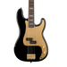 Squier 40th Anniversary Precision Bass®, Gold Edition, Laurel Fingerboard, Gold Anodized Pickguard, Black Bass Guitars