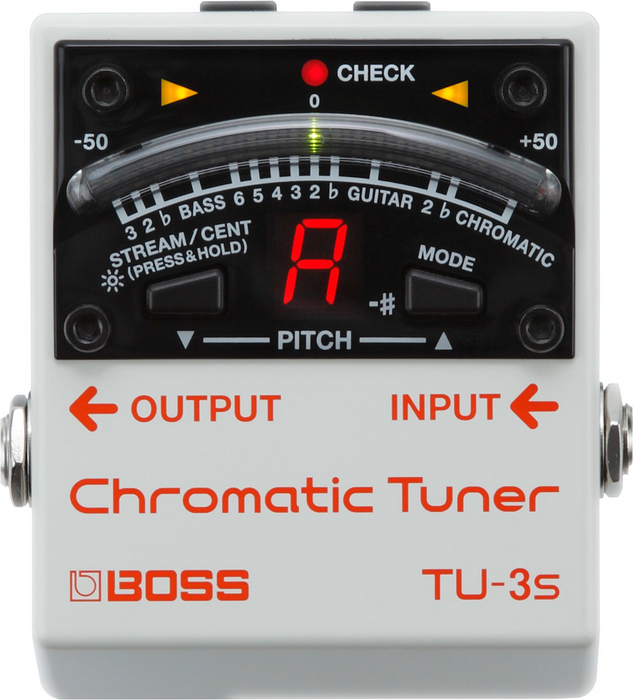 Boss TU-3S Small Size Chromatic Tuner Guitar Pedal